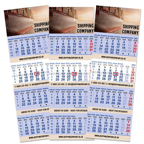 Promotional Shipping Calendars 2022 - Rose Calendars
