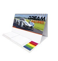 Dream Machines Note Station Desk Calendar