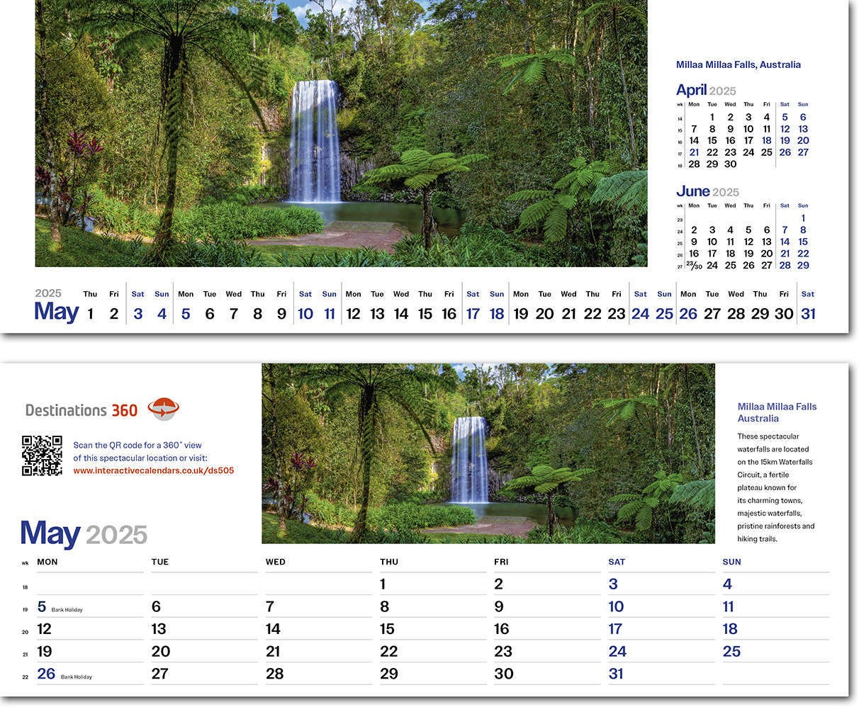 Destinations360 Task Station Desk Calendar