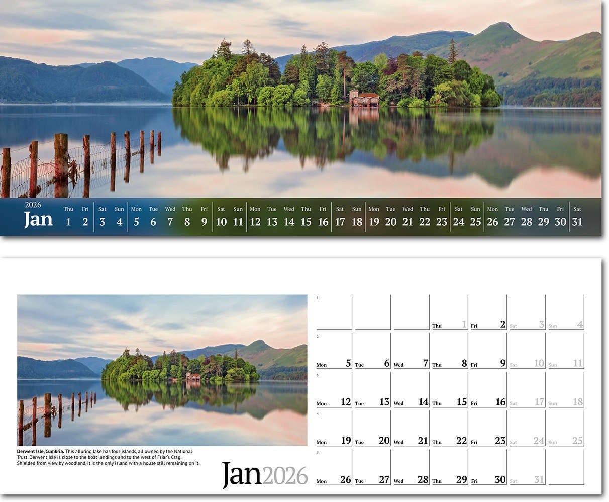 Wild Britain Premium Lined Easel Desk Calendar