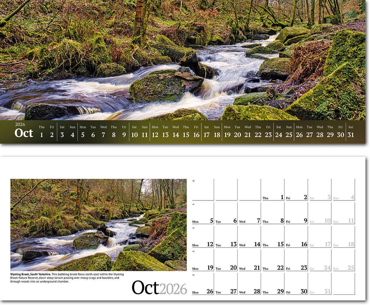 Wild Britain Premium Lined Easel Desk Calendar