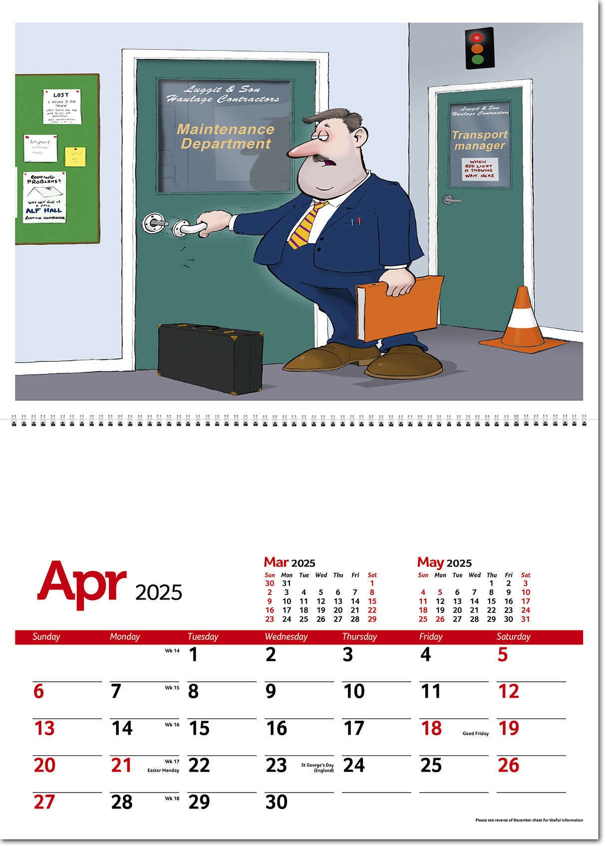 Working Wind-Ups Postage Saver Calendar