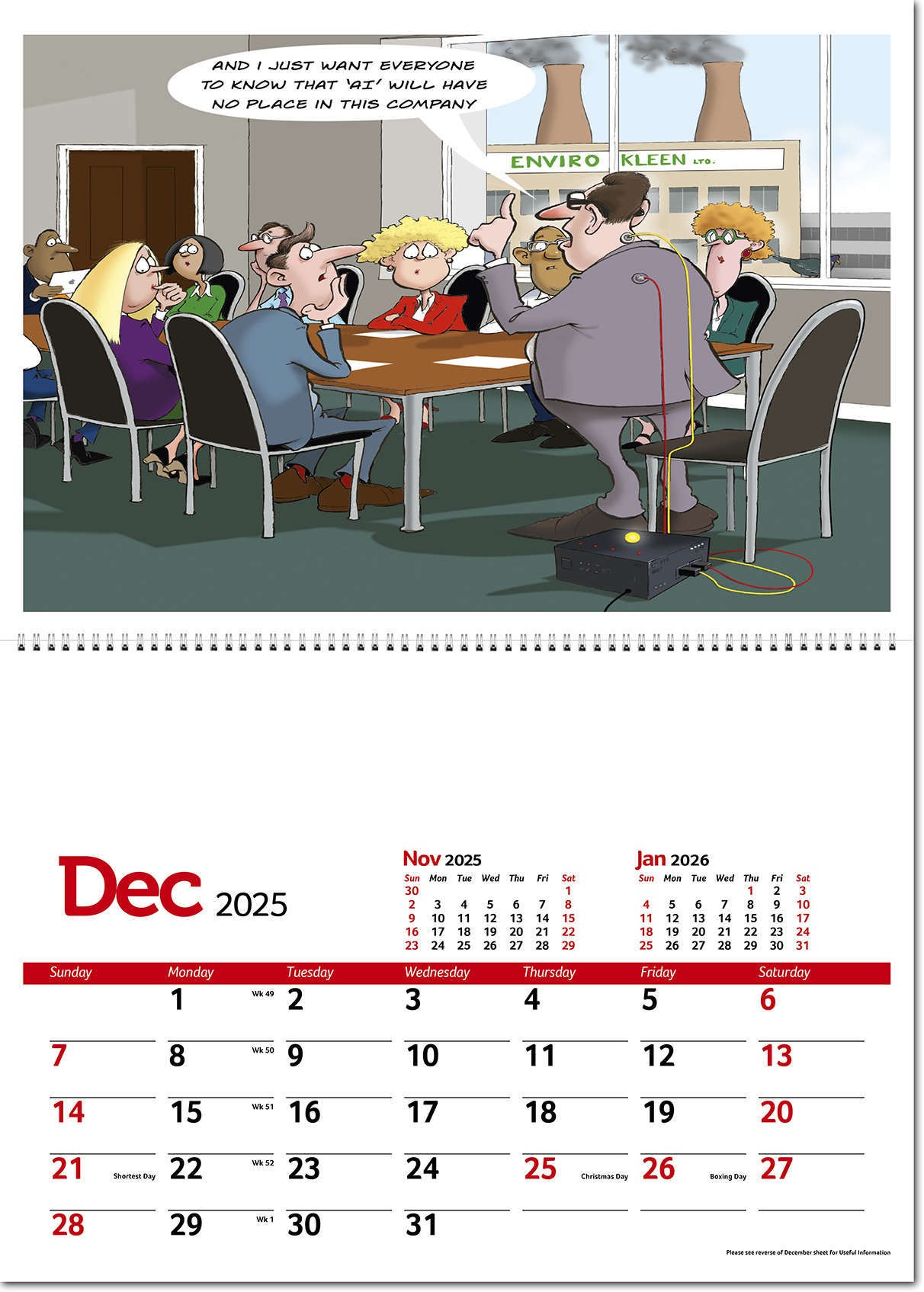 Working Wind-Ups Postage Saver Calendar