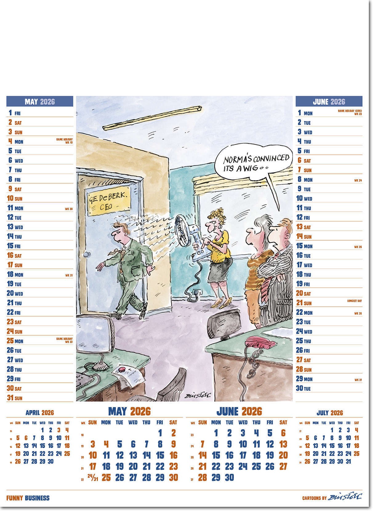 Funny Business Calendar