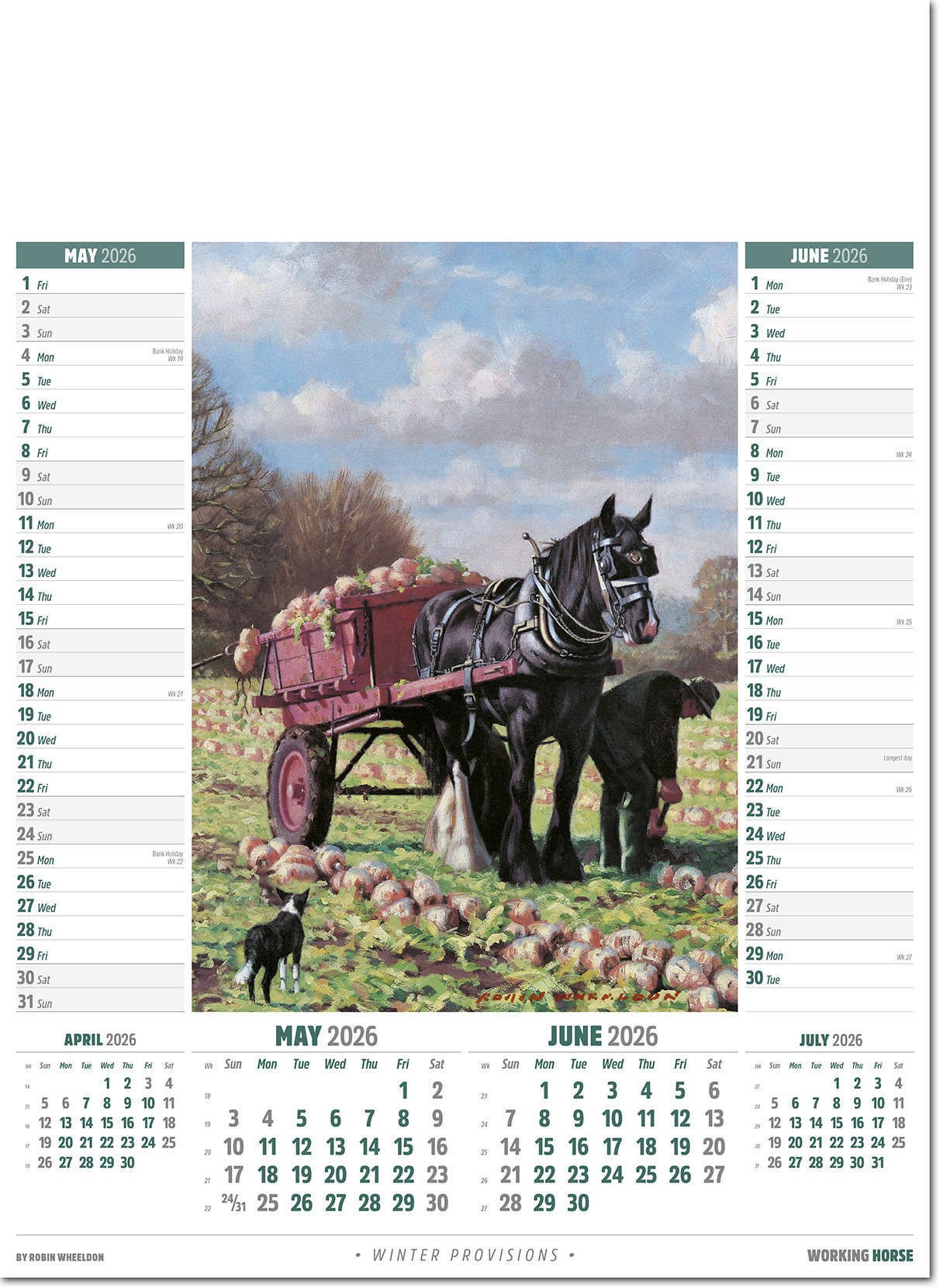 Working Horse Calendar