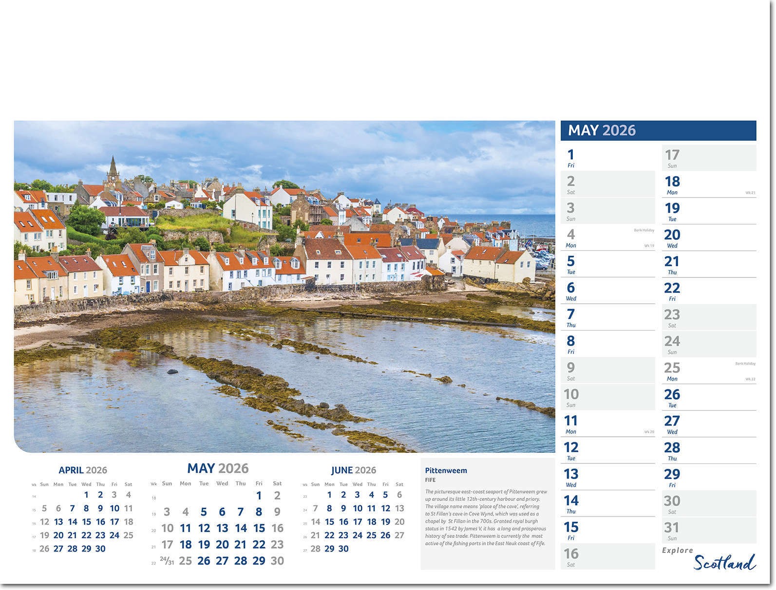 Explore Scotland Calendar