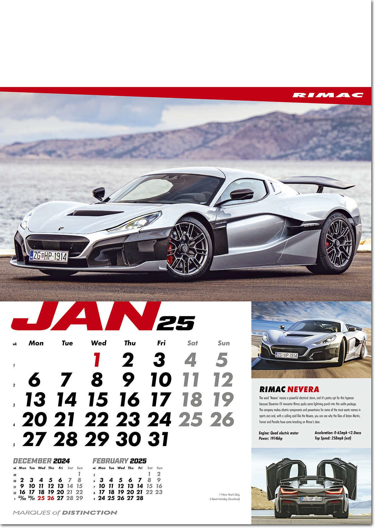 Marques of Distinction Wall Calendar