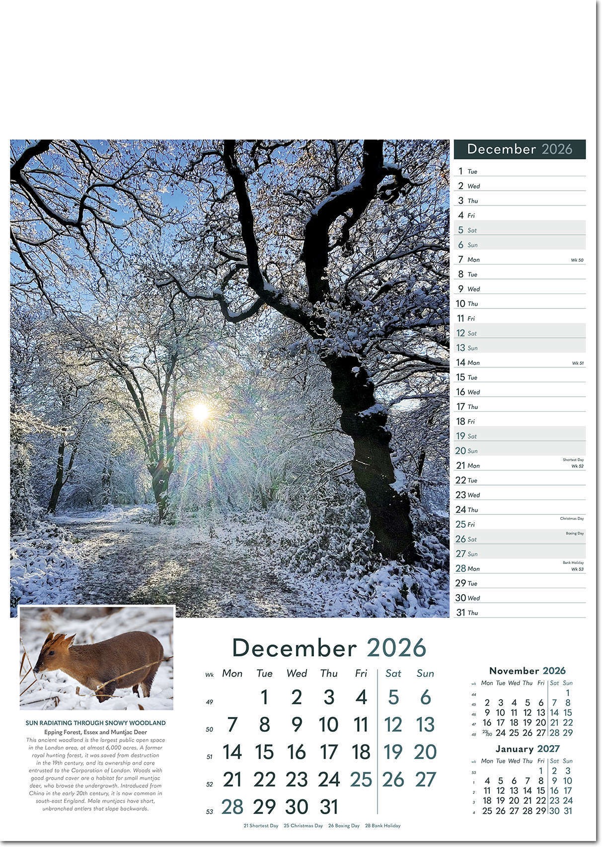 Rural Britain Wall Calendar