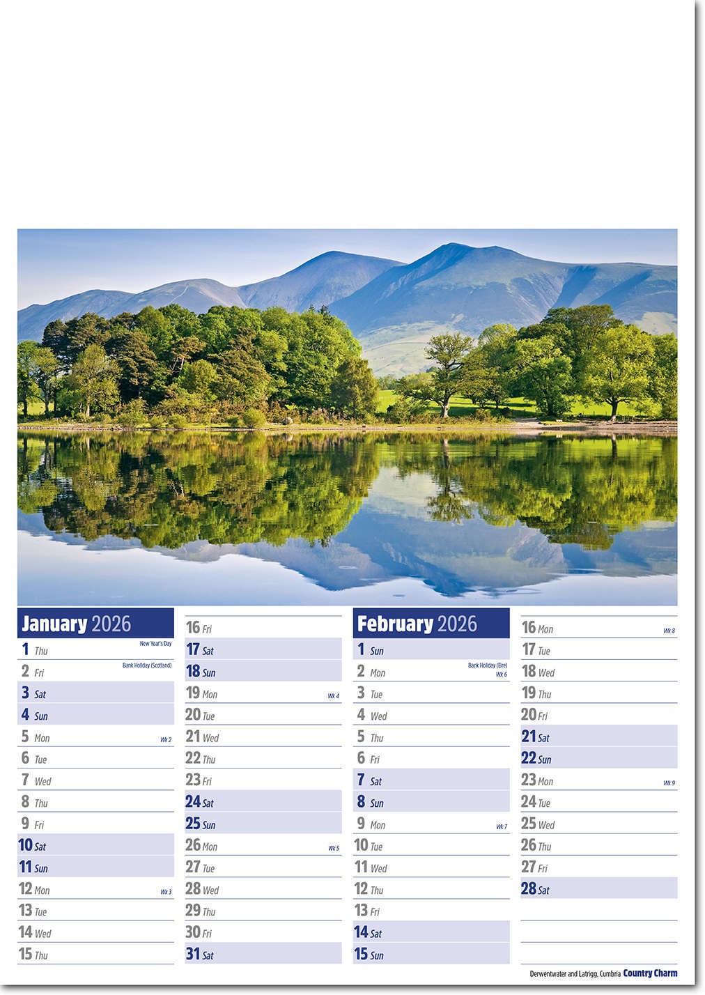 Country Charm Calendar