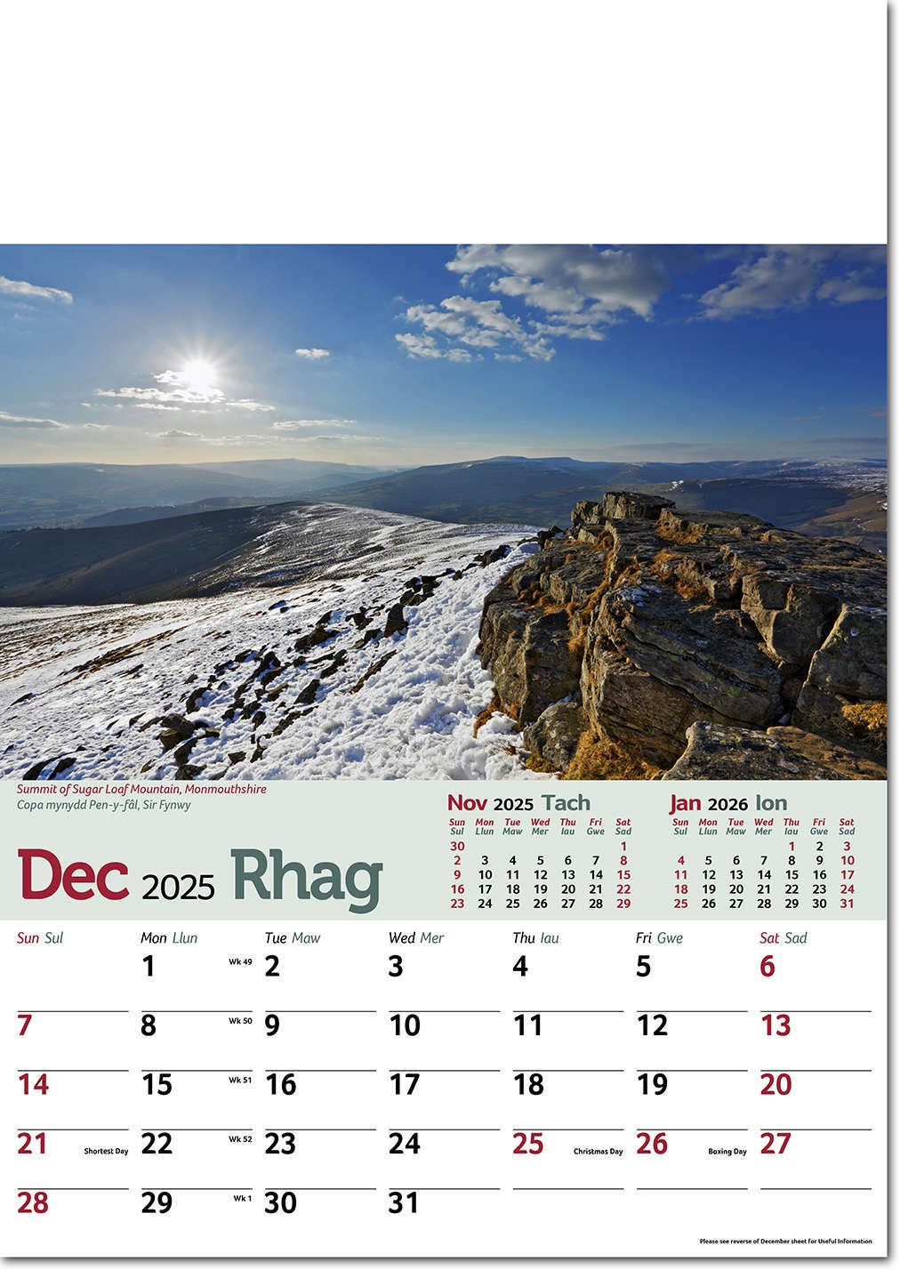 Tour of Wales Calendar