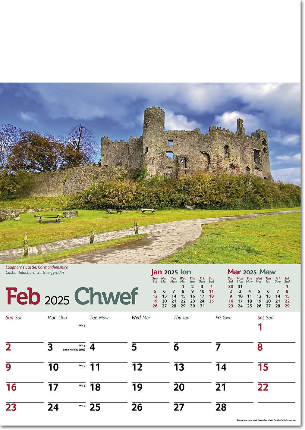 Tour of Wales Calendar